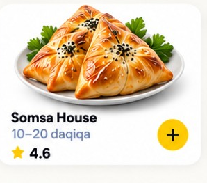 Somsa House — 10–20 daqiqa